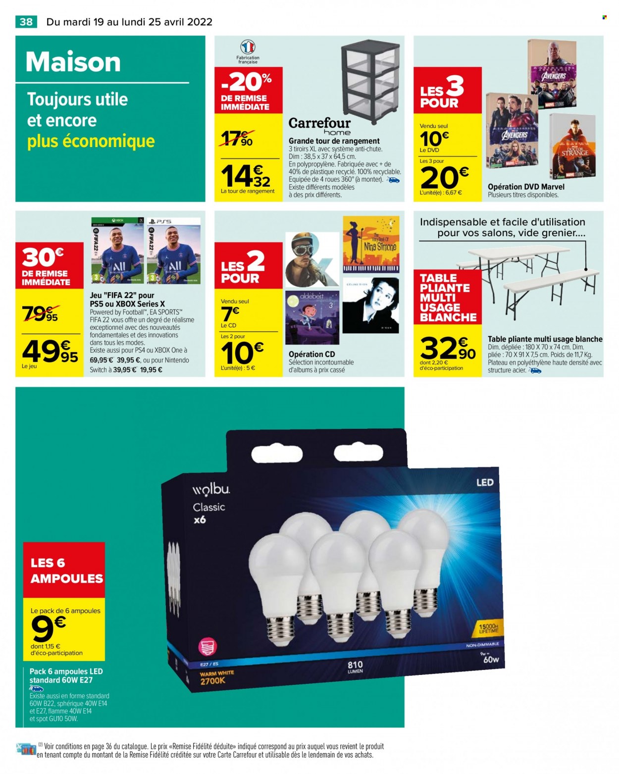Catalogue Carrefour Hypermarchés - 19/04/2022 - 25/04/2022. Page 40