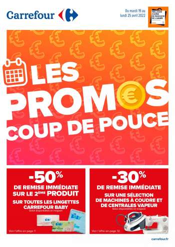 Catalogue Carrefour Hypermarchés - 19/04/2022 - 25/04/2022.