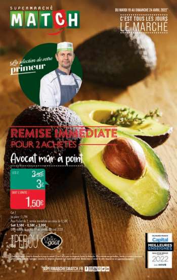 Catalogue Supermarché Match - 19/04/2022 - 24/04/2022.