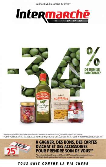 Catalogue Intermarché Super - 26/04/2022 - 30/04/2022.