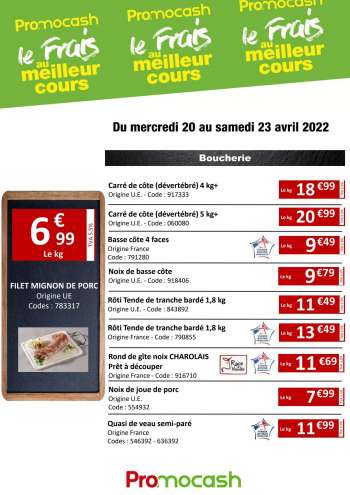 Catalogue Promocash - 20/04/2022 - 23/04/2022.