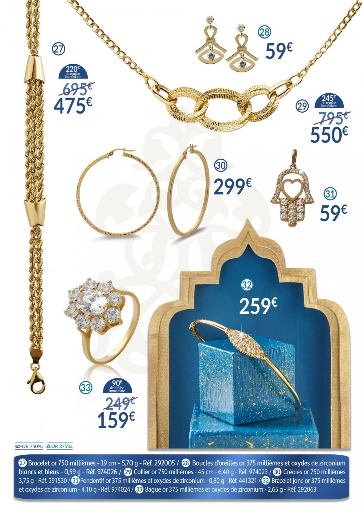 thumbnail - Catalogue Auchan - 01/04/2022 - 30/09/2022 - Produits soldés - bague, boucles d'oreilles, bracelet. Page 6.