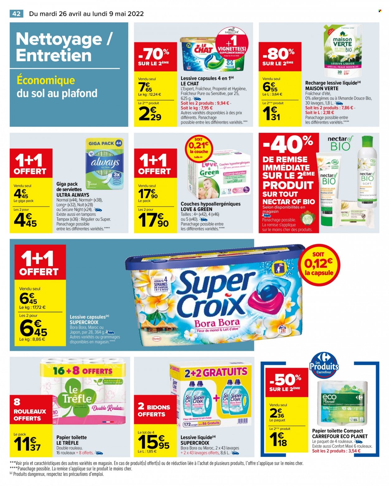 Catalogue Carrefour Hypermarchés - 26/04/2022 - 09/05/2022. Page 44