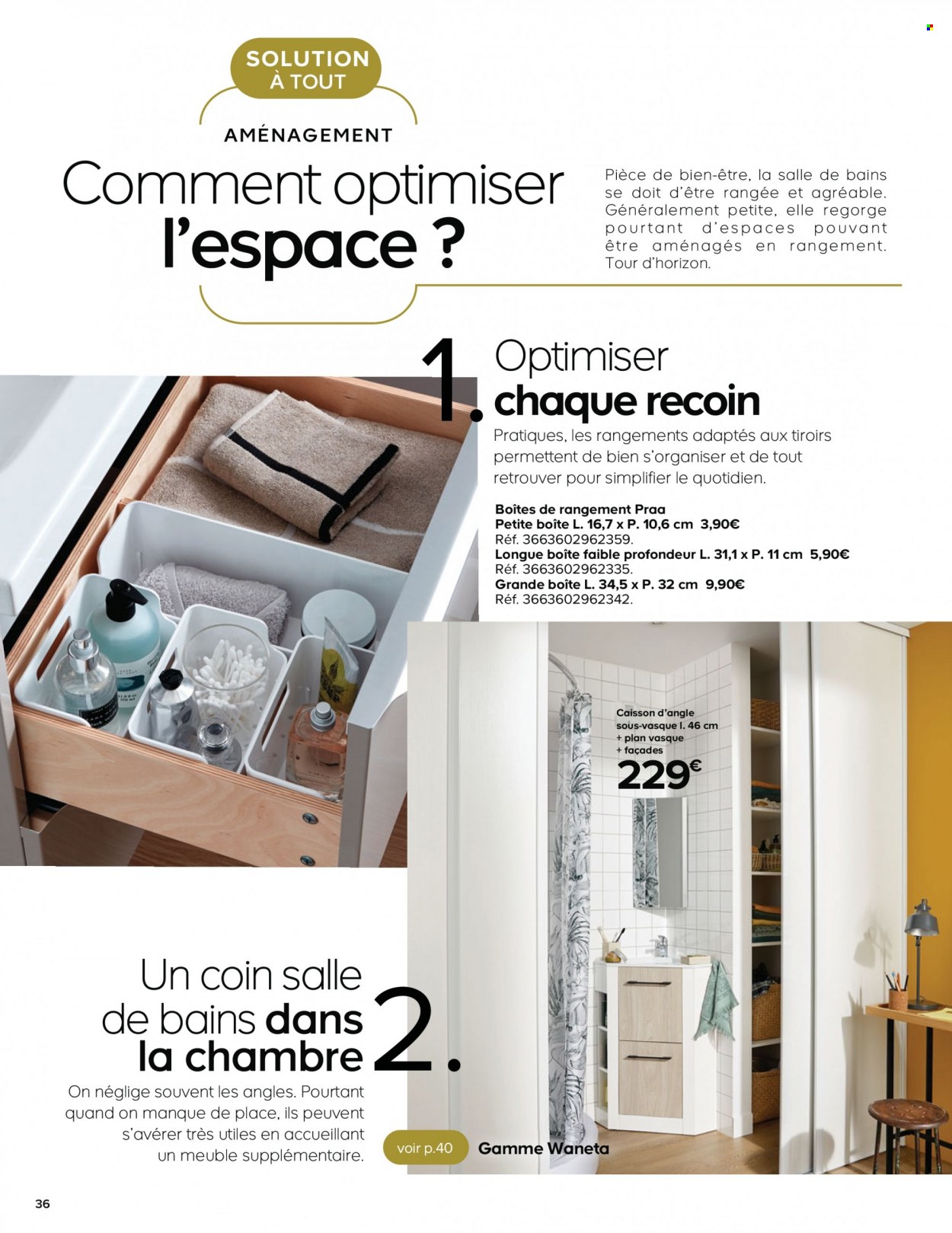 thumbnail - Catalogue Castorama - 23/04/2022 - 31/05/2022 - Produits soldés - caisson, plan vasque. Page 36.