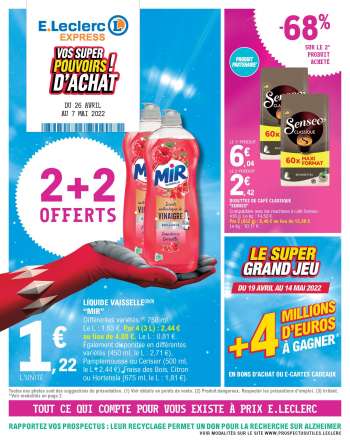 Catalogue E.Leclerc - 26/04/2022 - 07/05/2022.