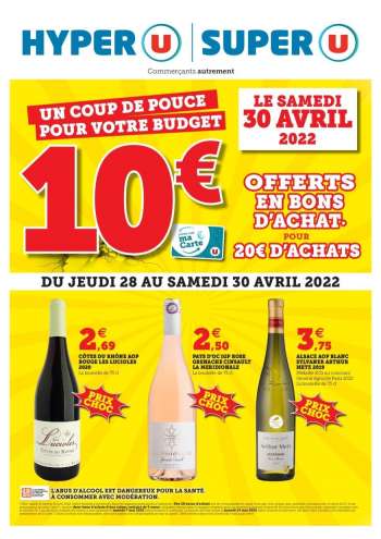 Catalogue Magasins U - 28/04/2022 - 30/04/2022.