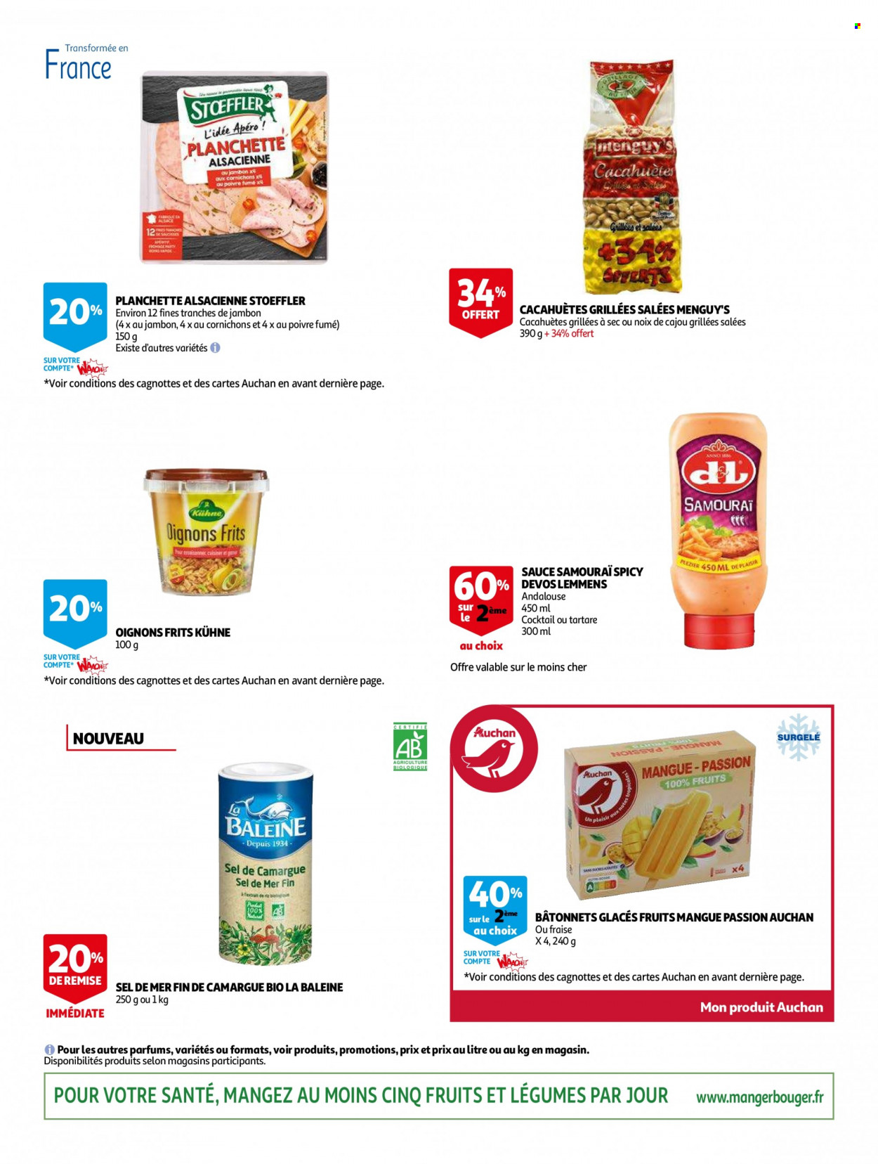 thumbnail - Catalogue Auchan - 04/05/2022 - 17/05/2022 - Produits soldés - oignons, Stoeffler, cacahuètes, noix de cajou. Page 5.
