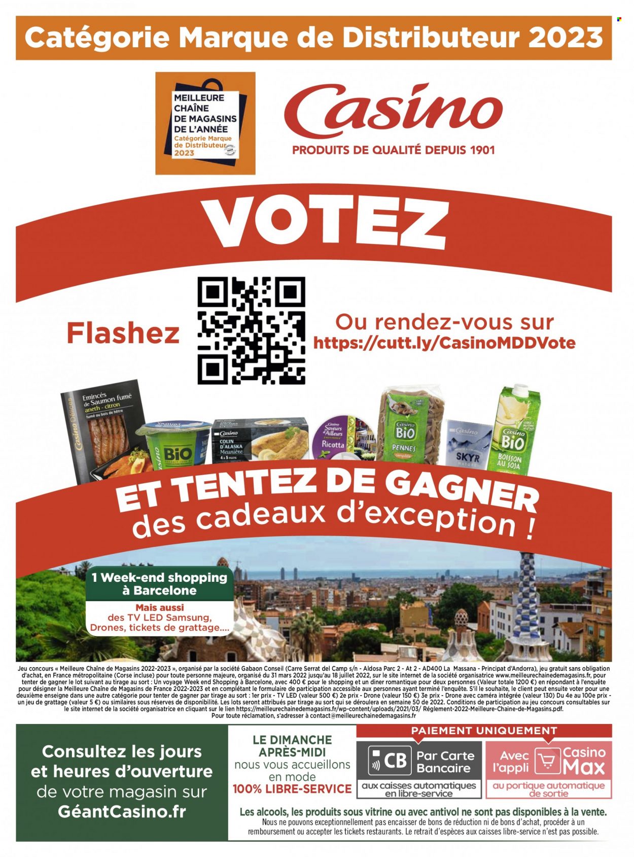 thumbnail - Catalogue Géant Casino - 02/05/2022 - 15/05/2022 - Produits soldés - Samsung, drone, téléviseur, téléviseur LED, vitrine. Page 2.