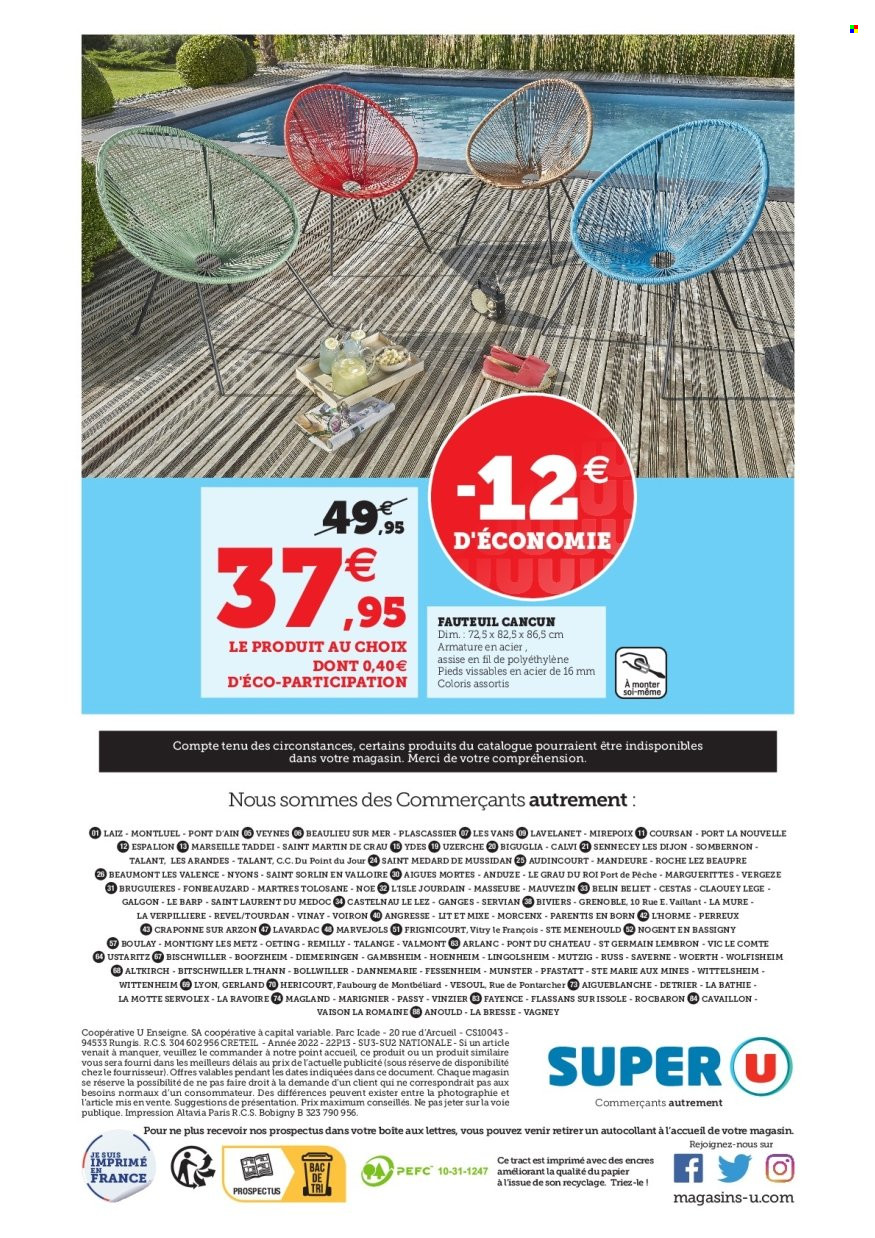 Catalogue SUPER U - 03/05/2022 - 14/05/2022. Page 16