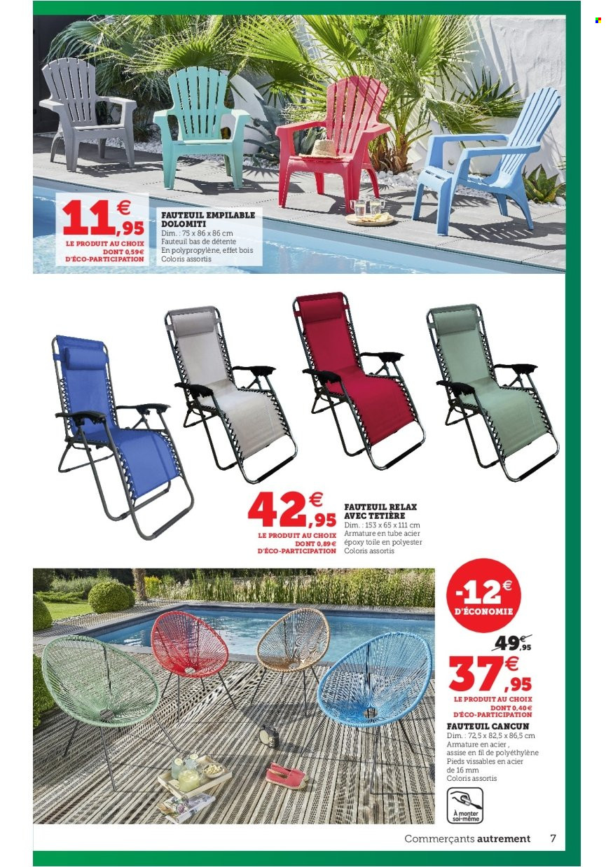 thumbnail - Catalogue SUPER U - 03/05/2022 - 28/05/2022 - Produits soldés - fauteuil. Page 7.