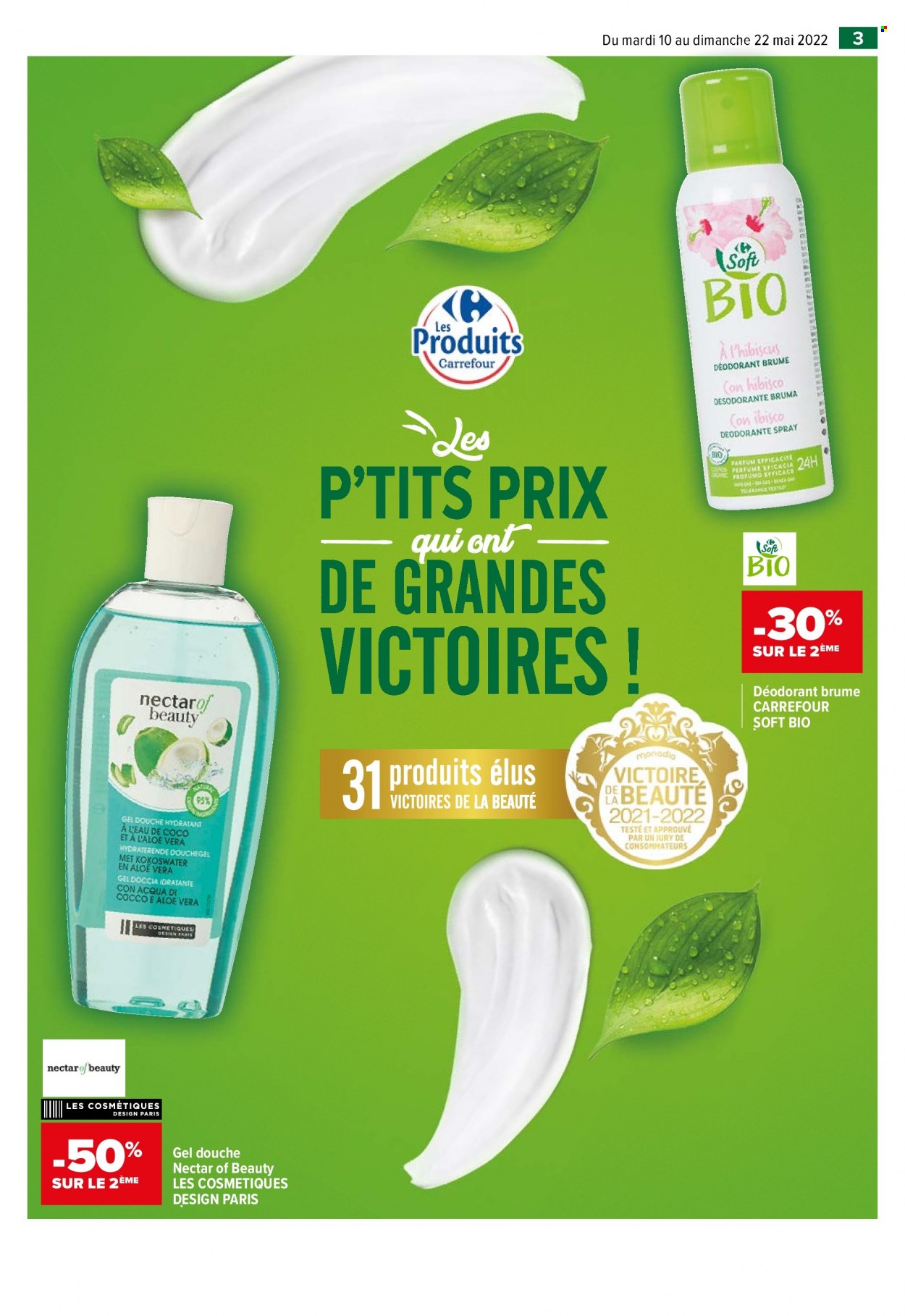 thumbnail - Catalogue Carrefour Market - 10/05/2022 - 22/05/2022 - Produits soldés - nectar, gel douche, déodorant, desodorisant. Page 5.