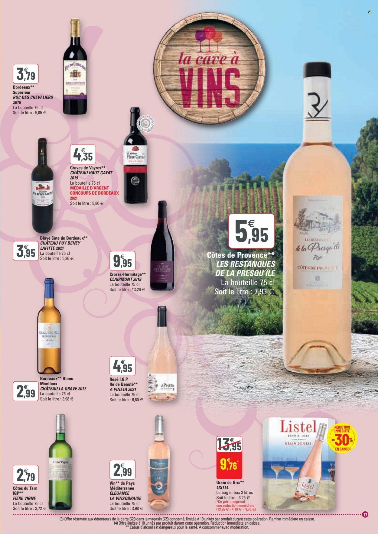 thumbnail - Catalogue G20 - 11/05/2022 - 22/05/2022 - Produits soldés - Lafitte, Bordeaux, vin rouge, vin. Page 17.