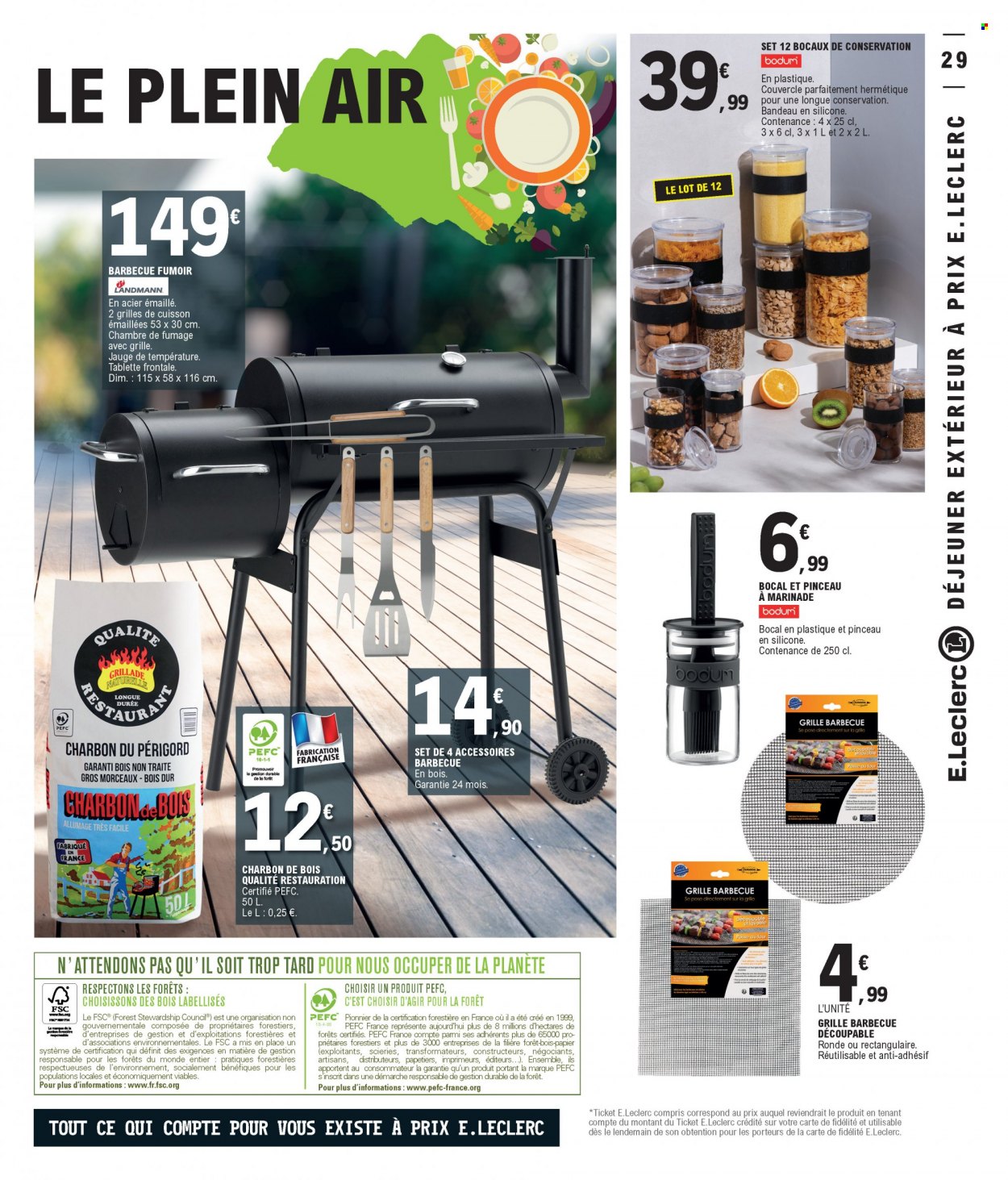 thumbnail - Catalogue E.Leclerc - 10/05/2022 - 21/05/2022 - Produits soldés - pinceau, bocal, tablette, barbecue. Page 29.