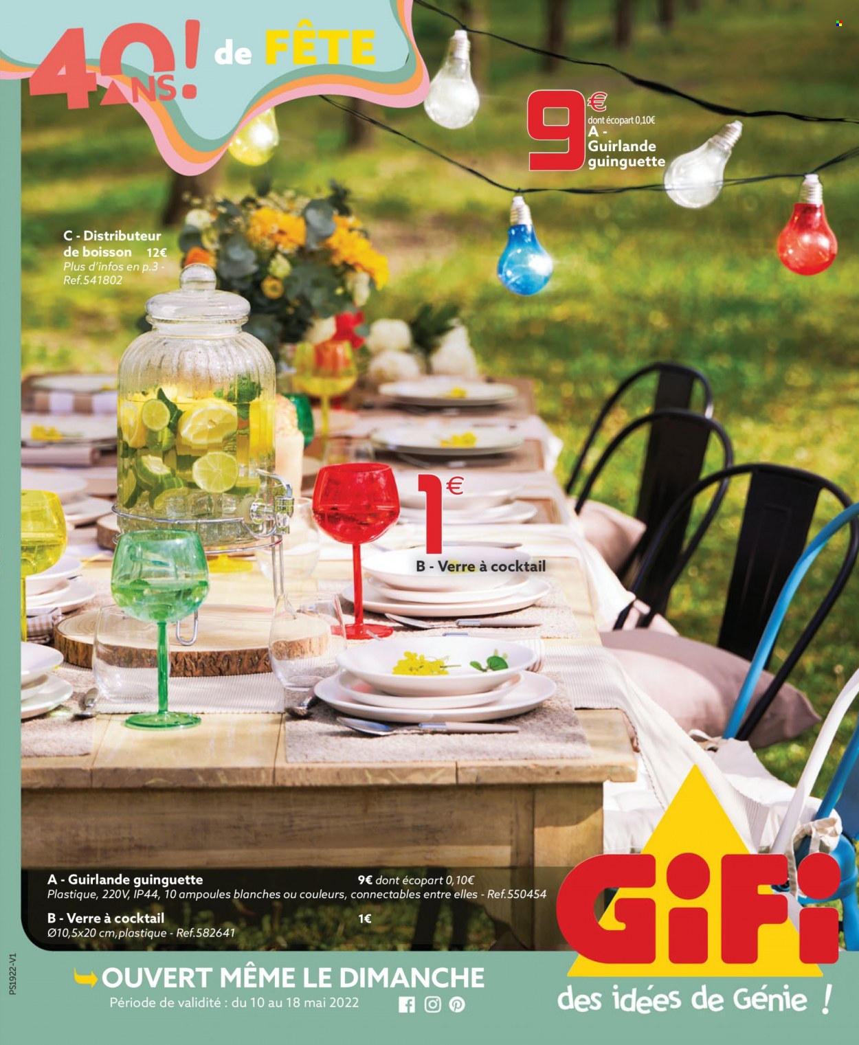 Catalogue GiFi - 10/05/2022 - 18/05/2022. Page 1
