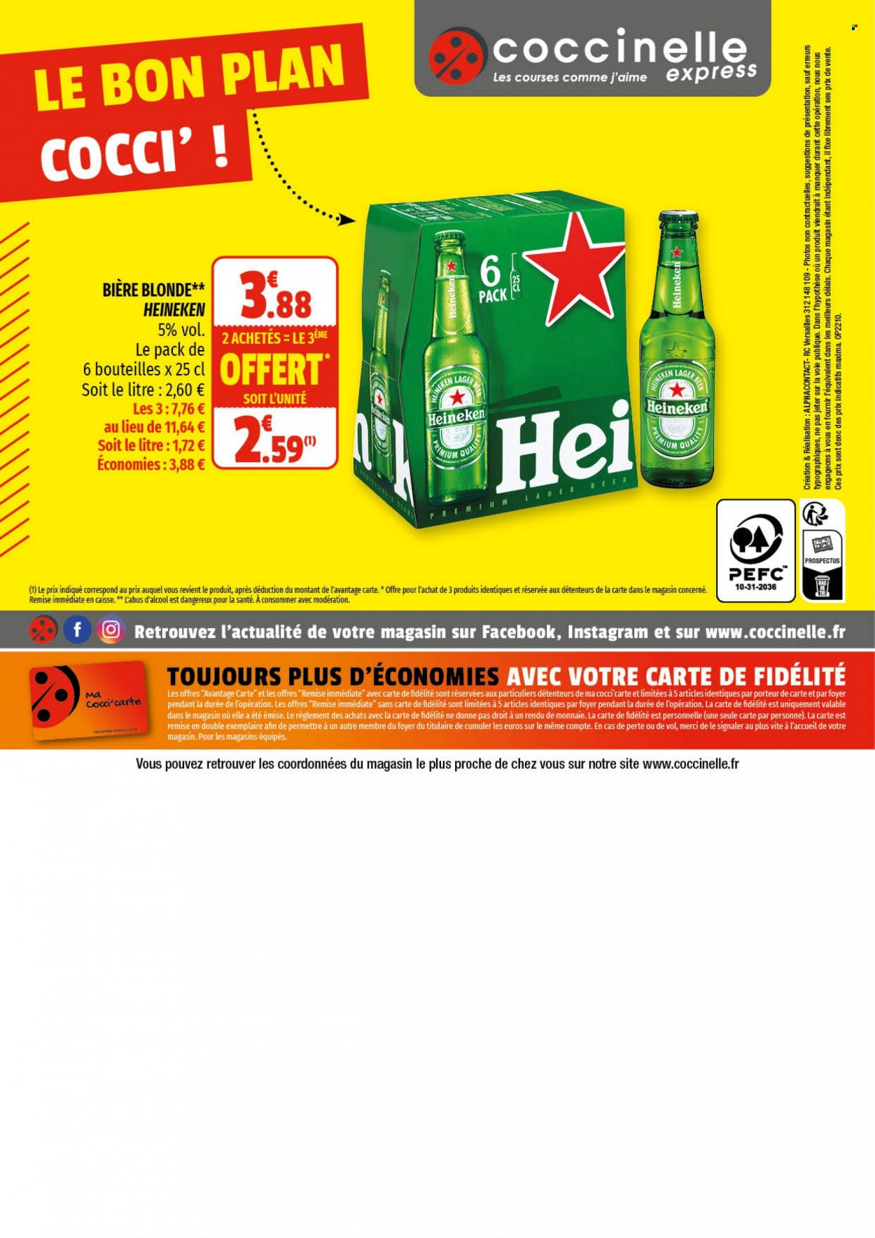 thumbnail - Catalogue Coccinelle Express - 11/05/2022 - 22/05/2022 - Produits soldés - bière, bière blonde, Heineken. Page 12.