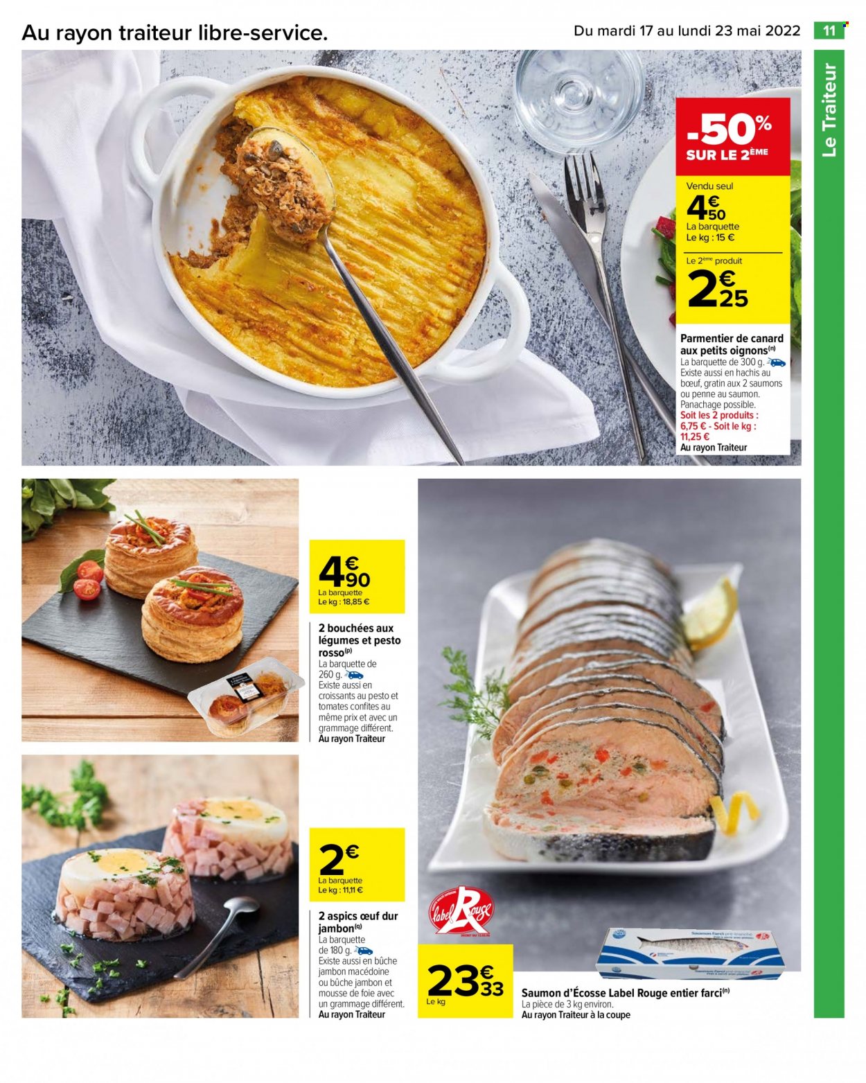 thumbnail - Catalogue Carrefour Hypermarchés - 17/05/2022 - 23/05/2022 - Produits soldés - oignons, croissant, bouchées, mousse de foie, pâtes. Page 13.
