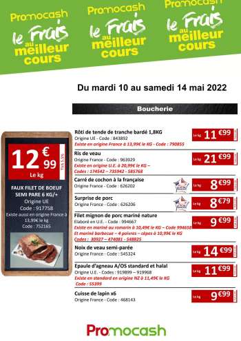 Catalogue Promocash - 10/05/2022 - 14/05/2022.