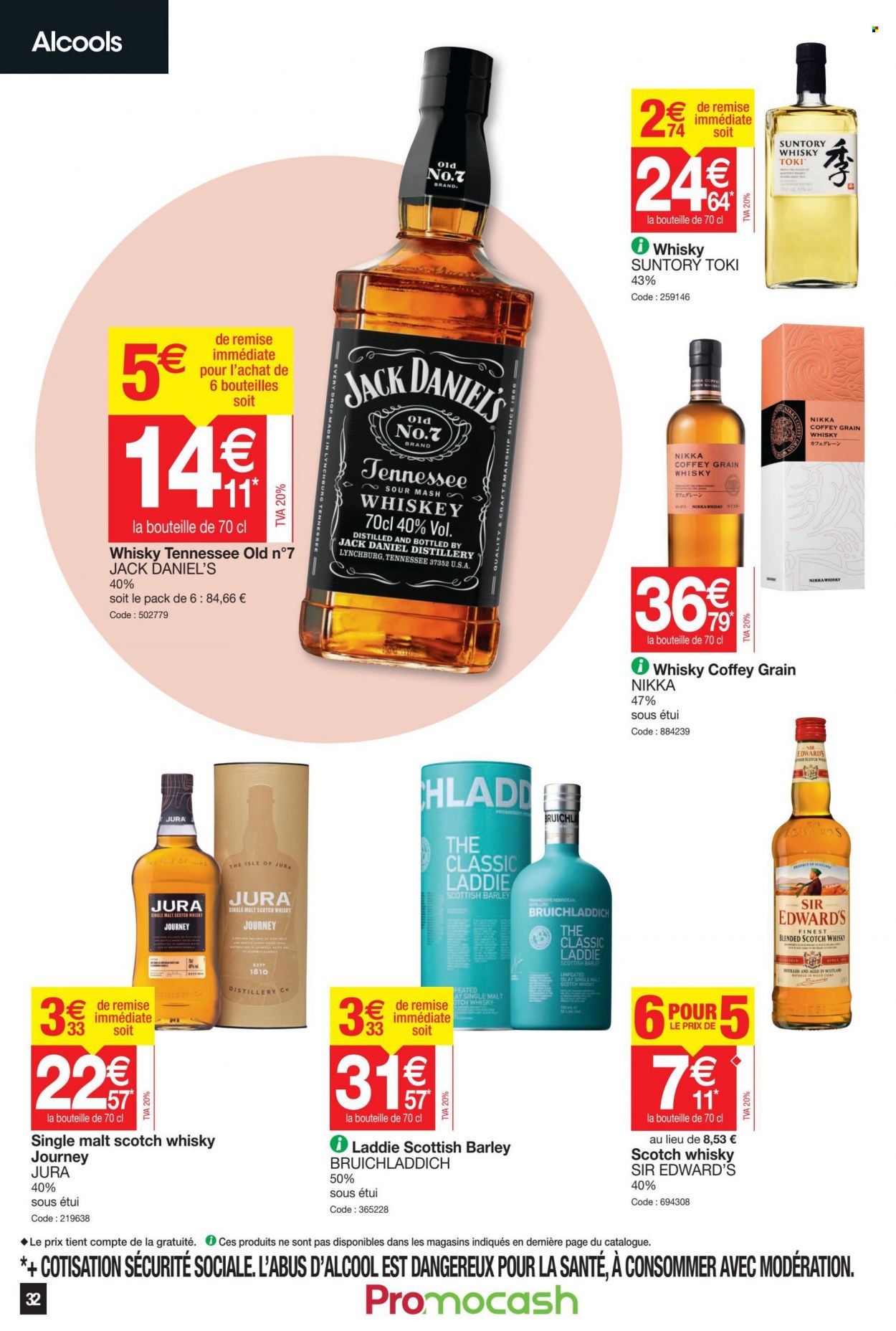thumbnail - Catalogue Promocash - 12/05/2022 - 21/05/2022 - Produits soldés - whisky. Page 32.
