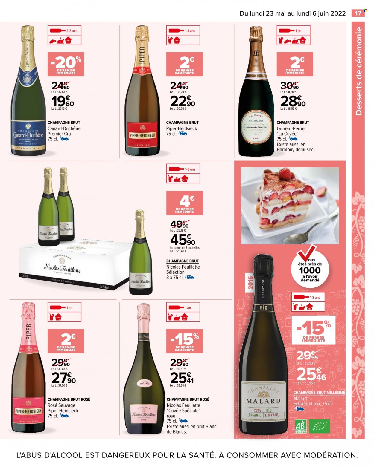thumbnail - Catalogue Carrefour Hypermarchés - 23/05/2022 - 06/06/2022 - Produits soldés - champagne. Page 21.