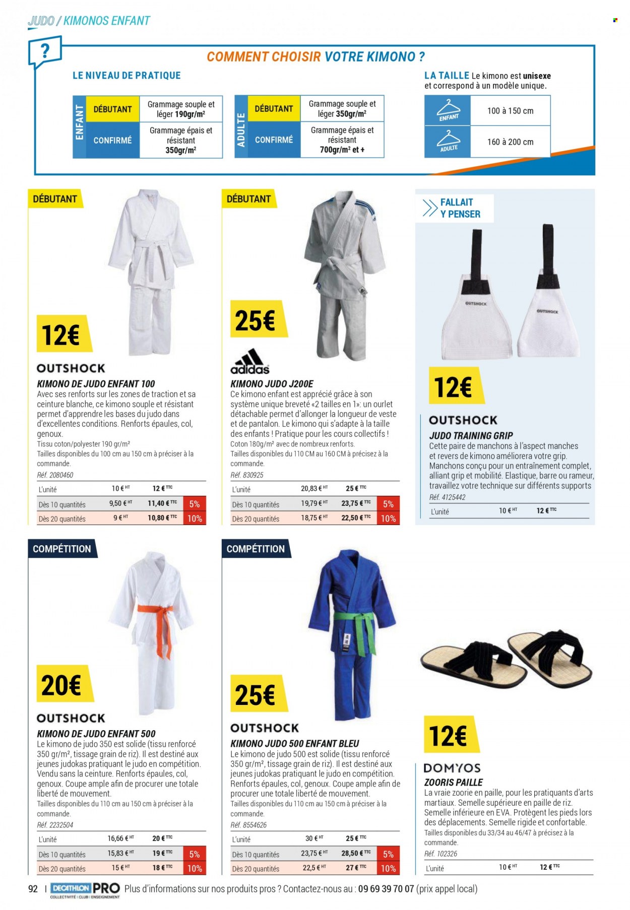 thumbnail - Catalogue Decathlon - Produits soldés - veste, pantalon, ceinture, rameur. Page 92.