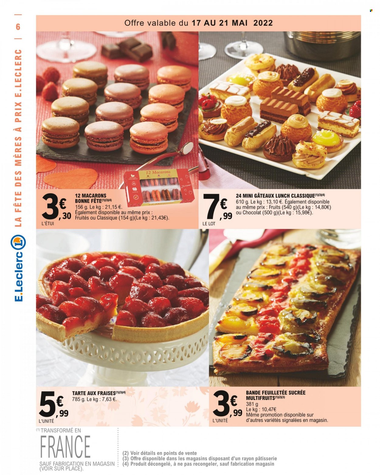 thumbnail - Catalogue E.Leclerc - 17/05/2022 - 28/05/2022 - Produits soldés - tarte, macarons. Page 6.
