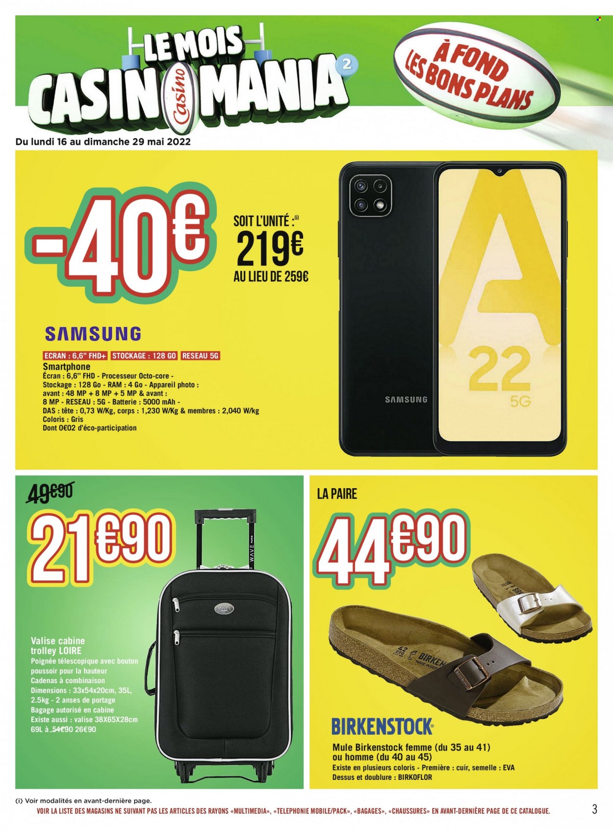 thumbnail - Catalogue Géant Casino - 16/05/2022 - 29/05/2022 - Produits soldés - smartphone, appareil photo. Page 3.