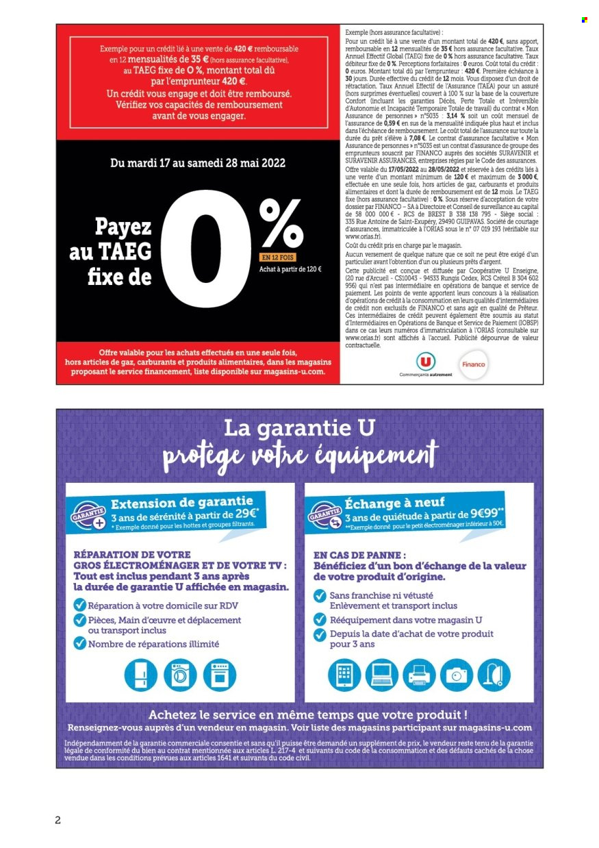 Catalogue SUPER U - 17/05/2022 - 28/05/2022. Page 2