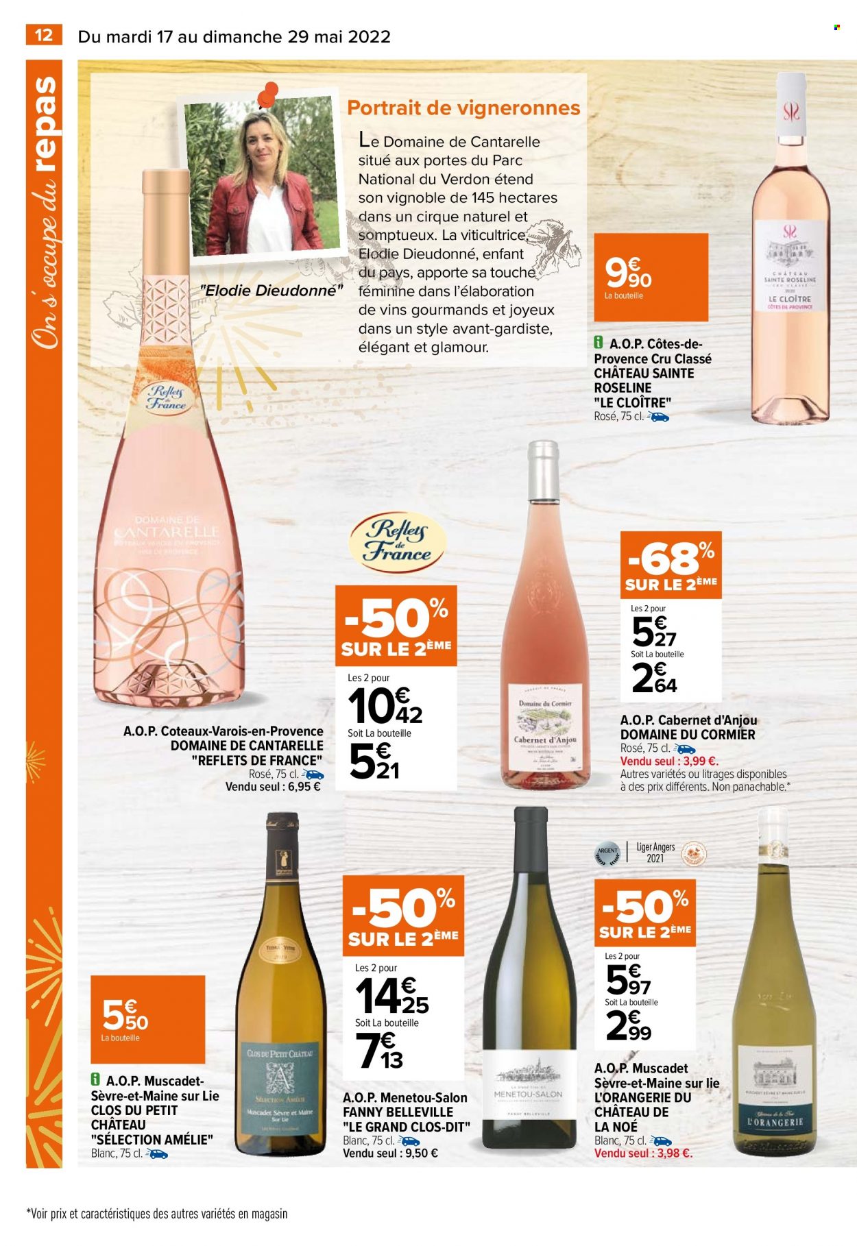 thumbnail - Catalogue Carrefour Hypermarchés - 17/05/2022 - 29/05/2022 - Produits soldés - vin. Page 14.