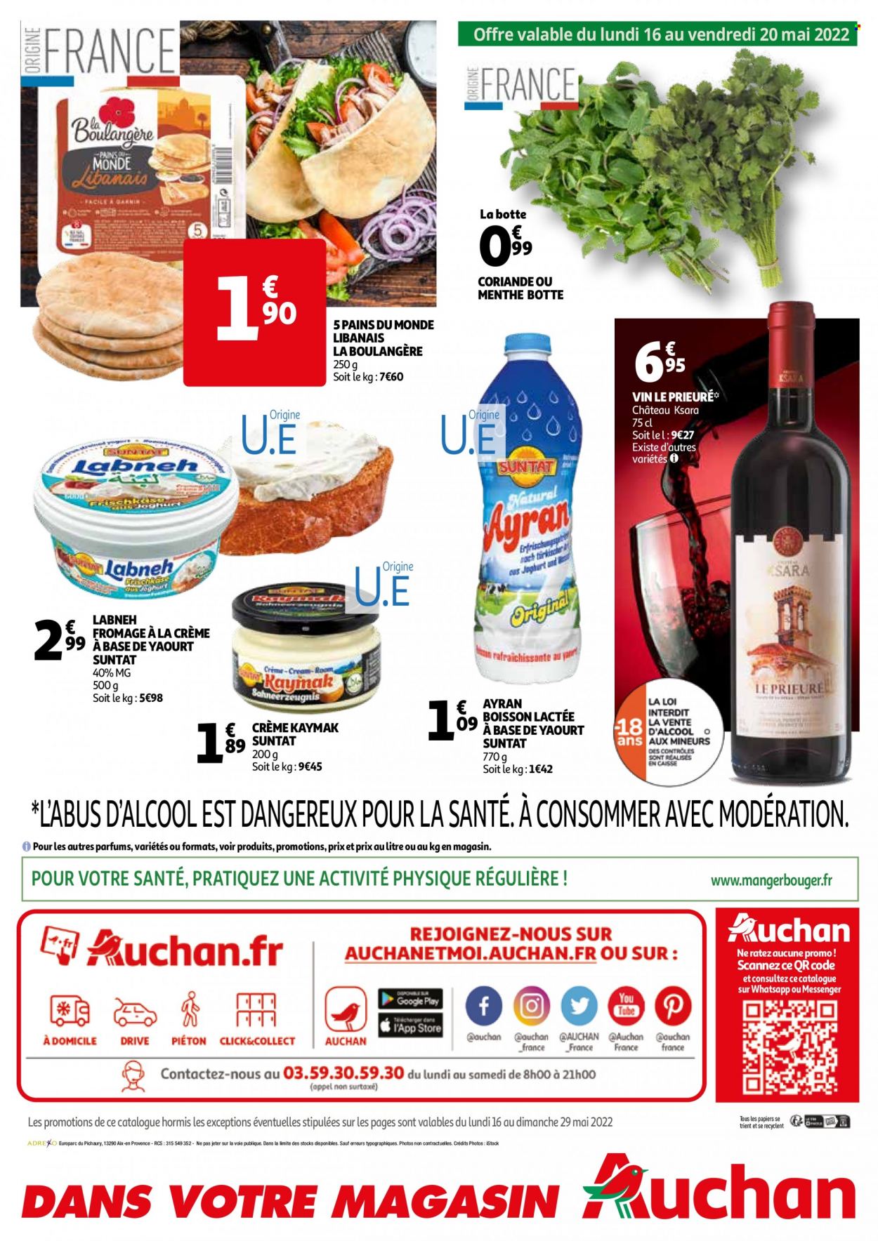 thumbnail - Catalogue Auchan - 16/05/2022 - 29/05/2022 - Produits soldés - menthe, vin. Page 4.