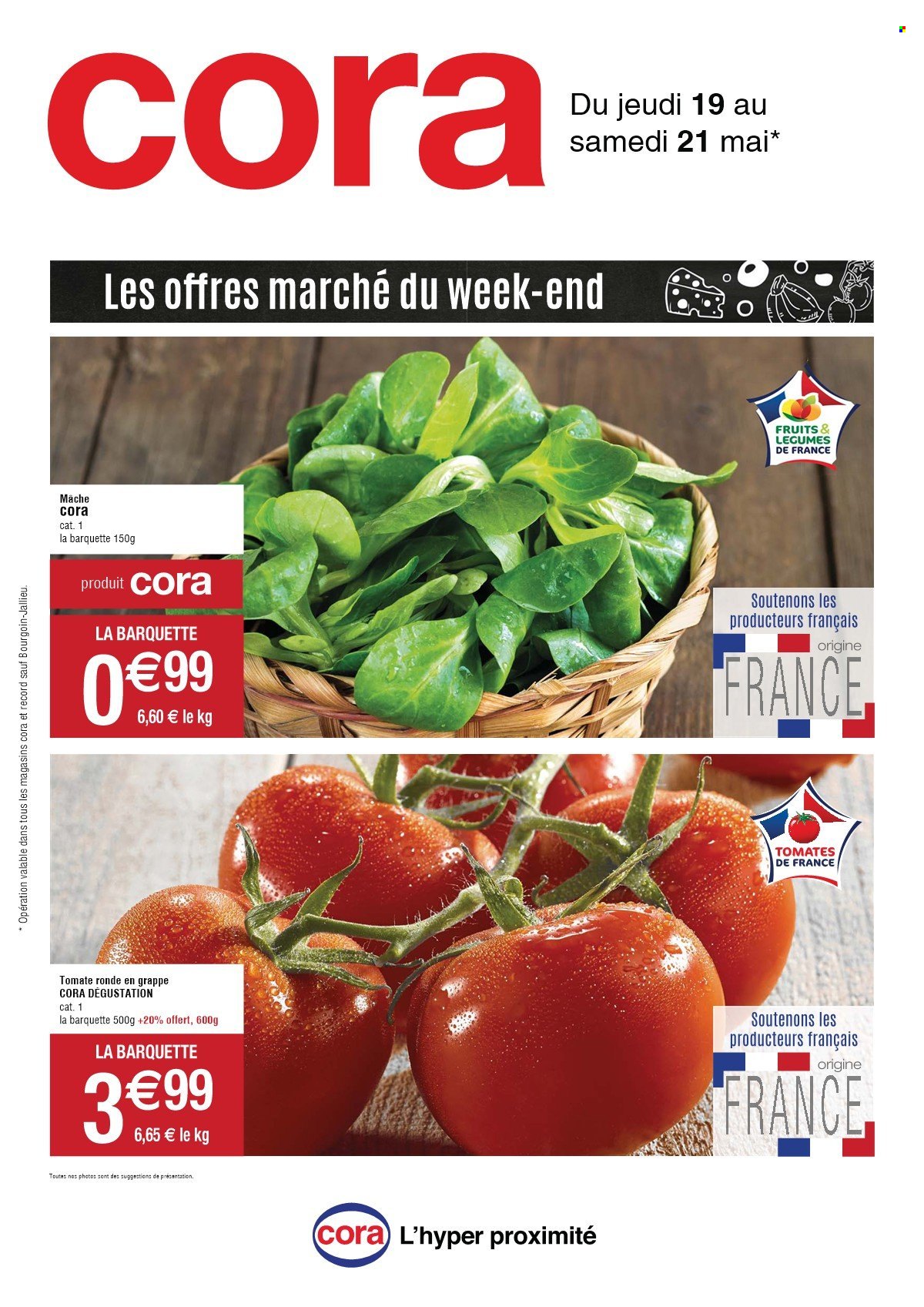thumbnail - Catalogue Cora - 19/05/2022 - 21/05/2022 - Produits soldés - tomates, mâche. Page 2.
