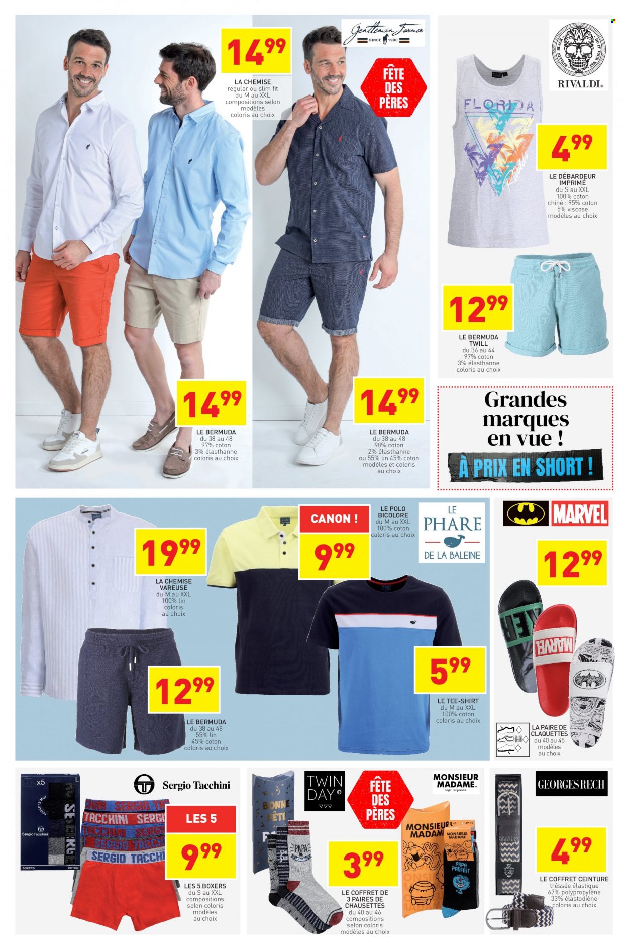 thumbnail - Catalogue Stokomani - 20/05/2022 - 31/05/2022 - Produits soldés - shorts, débardeur, t-shirt, boxers, ceinture. Page 6.