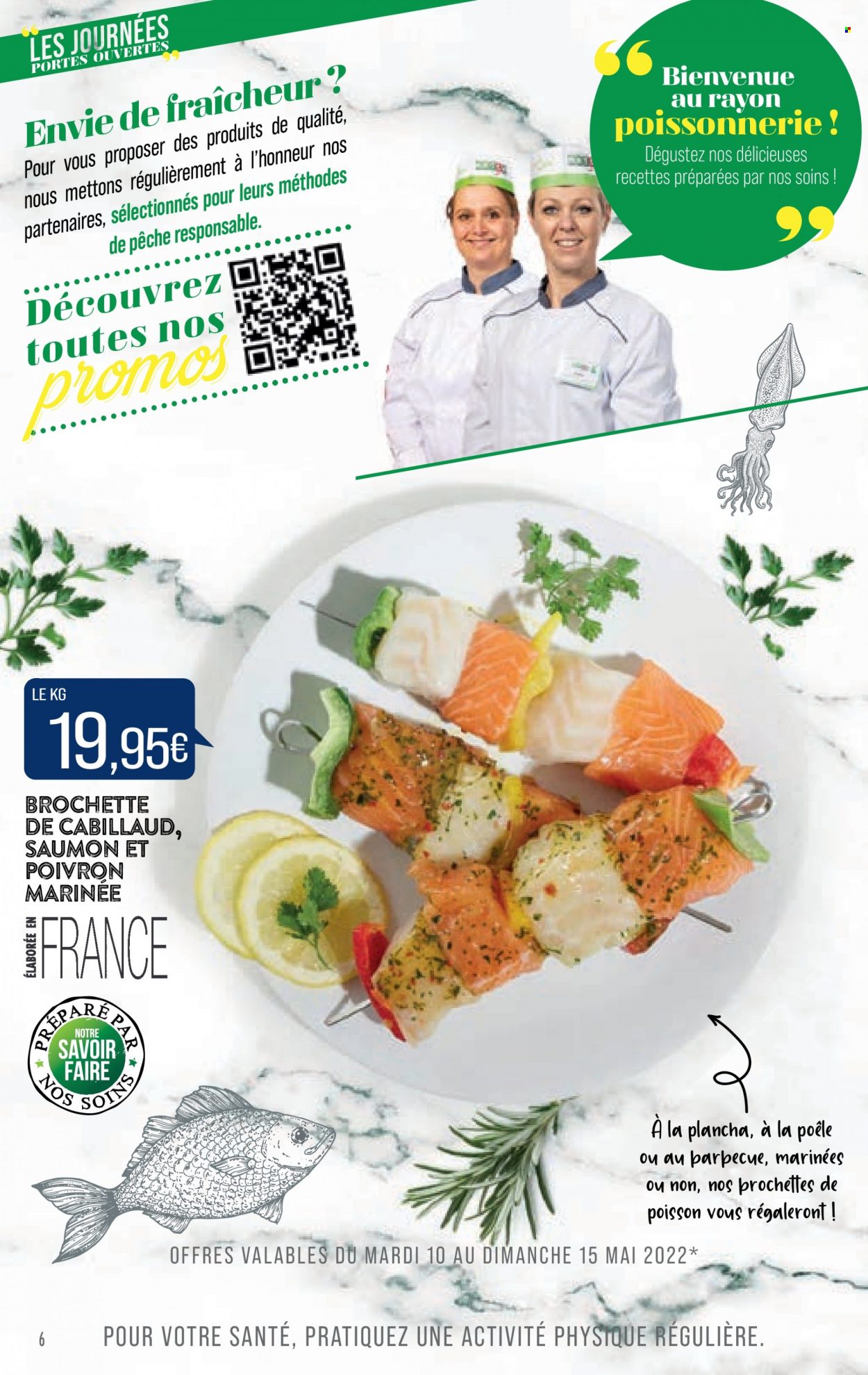 thumbnail - Catalogue Supermarché Match - 10/05/2022 - 22/05/2022 - Produits soldés - poêle, poivrons, saumon, cabillaud, plancha. Page 6.
