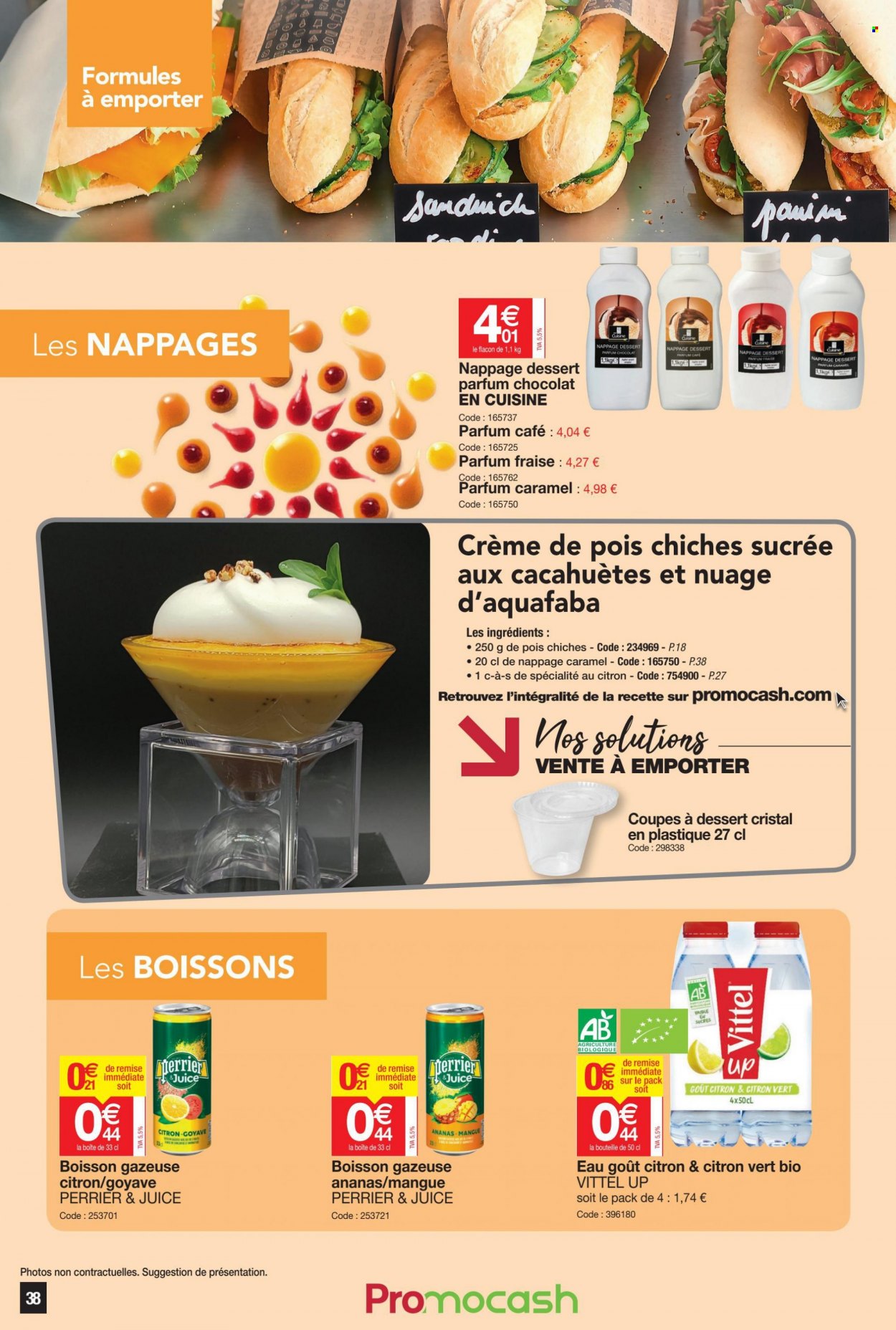 thumbnail - Catalogue Promocash - 25/05/2022 - 04/06/2022 - Produits soldés - ananas, Vittel, Perrier, boisson gazeuse, café. Page 38.