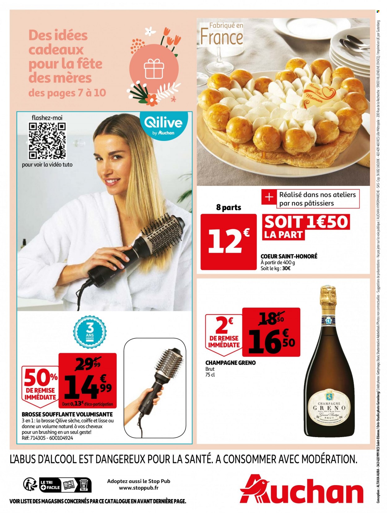 thumbnail - Catalogue Auchan - 25/05/2022 - 31/05/2022 - Produits soldés - champagne, brosse. Page 44.