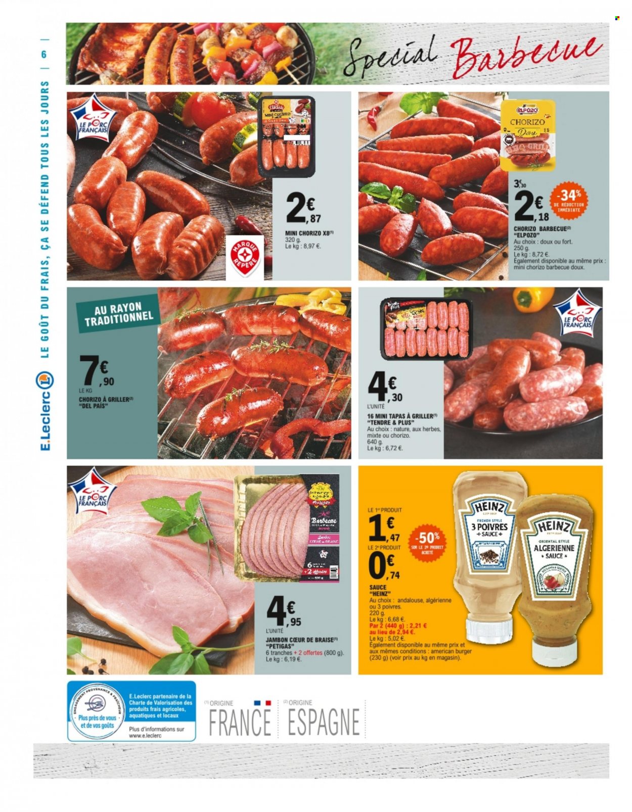 thumbnail - Catalogue E.Leclerc - 24/05/2022 - 28/05/2022 - Produits soldés - tapas, jambon, Heinz. Page 6.