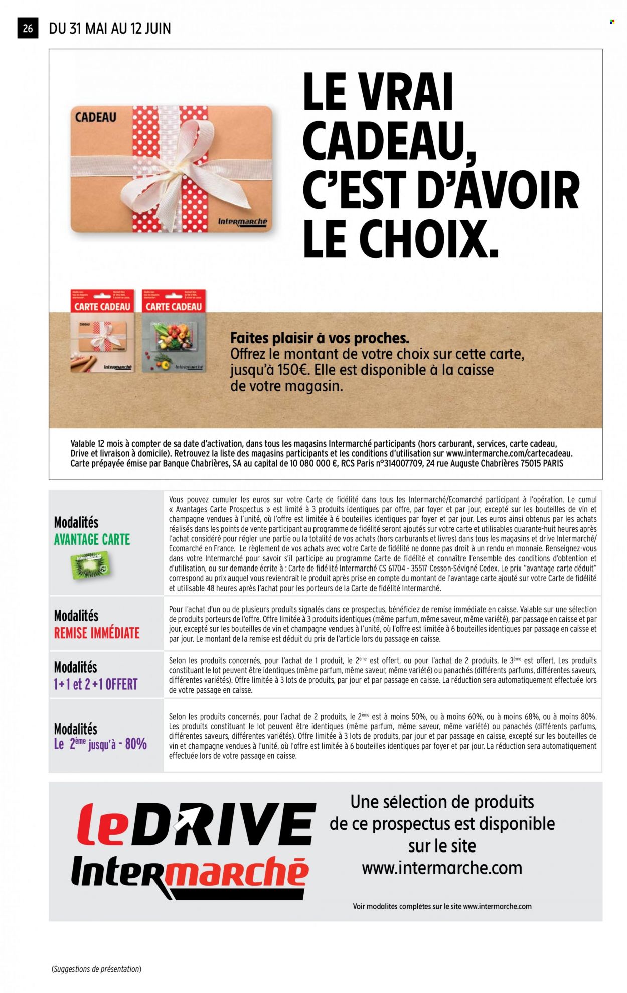 thumbnail - Catalogue Intermarché Contact - 31/05/2022 - 12/06/2022 - Produits soldés - alcool, champagne. Page 26.