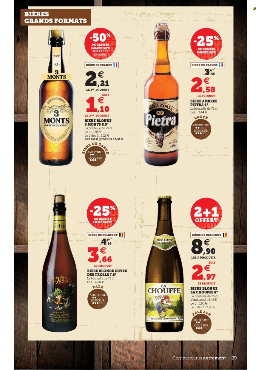 thumbnail - Catalogue SUPER U - 31/05/2022 - 11/06/2022 - Produits soldés - bière, bière blonde, alcool. Page 29.