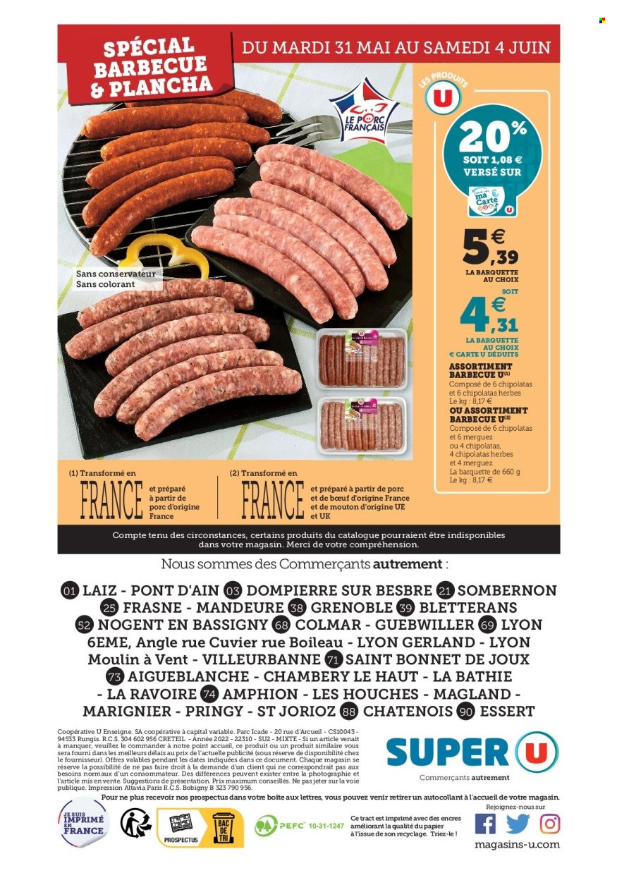 Catalogue SUPER U - 31/05/2022 - 11/06/2022. Page 44