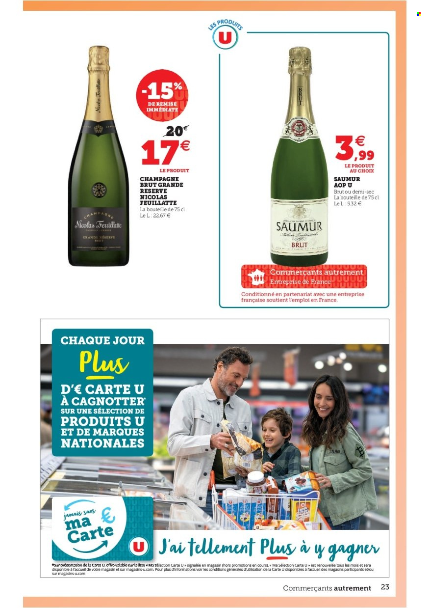 thumbnail - Catalogue U express - 31/05/2022 - 11/06/2022 - Produits soldés - alcool, champagne. Page 23.