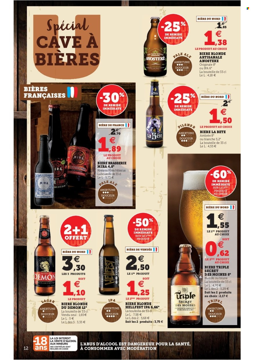 thumbnail - Catalogue HYPER U - 31/05/2022 - 11/06/2022 - Produits soldés - bière, bière blonde, hibiscus. Page 12.