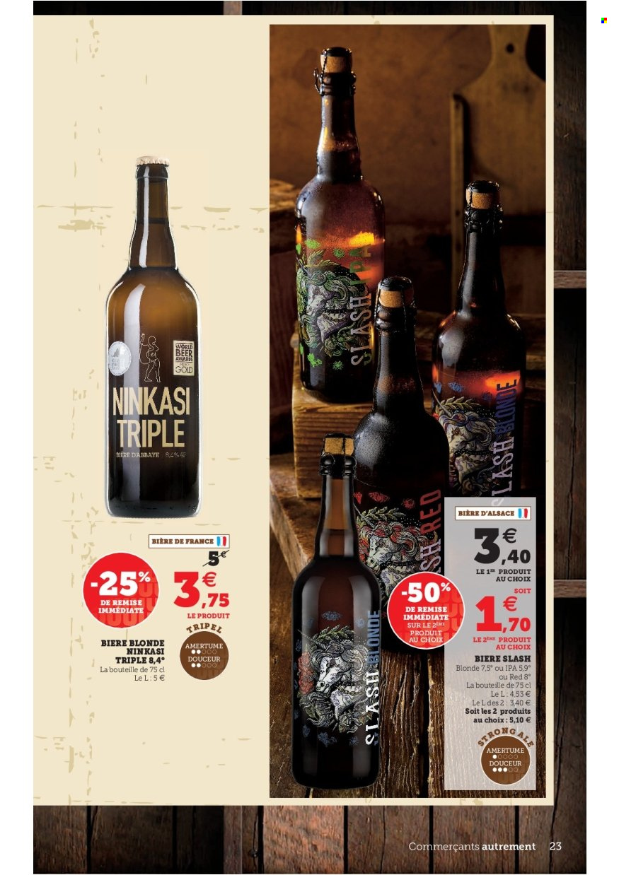 thumbnail - Catalogue HYPER U - 31/05/2022 - 11/06/2022 - Produits soldés - bière, bière blonde, alcool. Page 23.