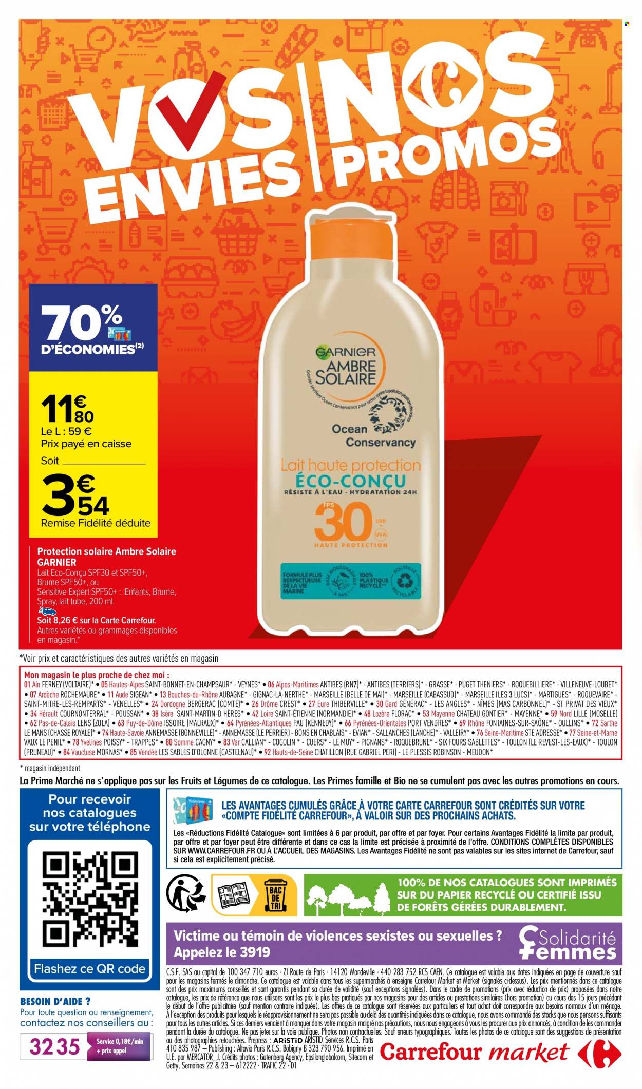 thumbnail - Catalogue Carrefour Market - 31/05/2022 - 12/06/2022 - Produits soldés - Garnier, lait, Perrier. Page 18.