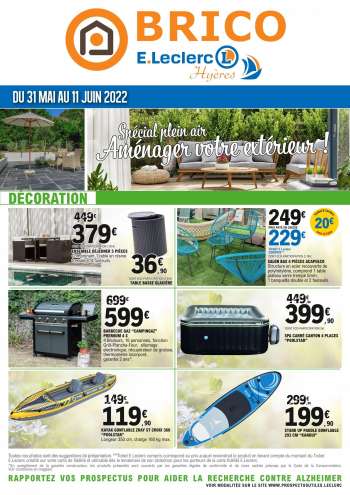 Catalogue E.Leclerc - 31/05/2022 - 11/06/2022.