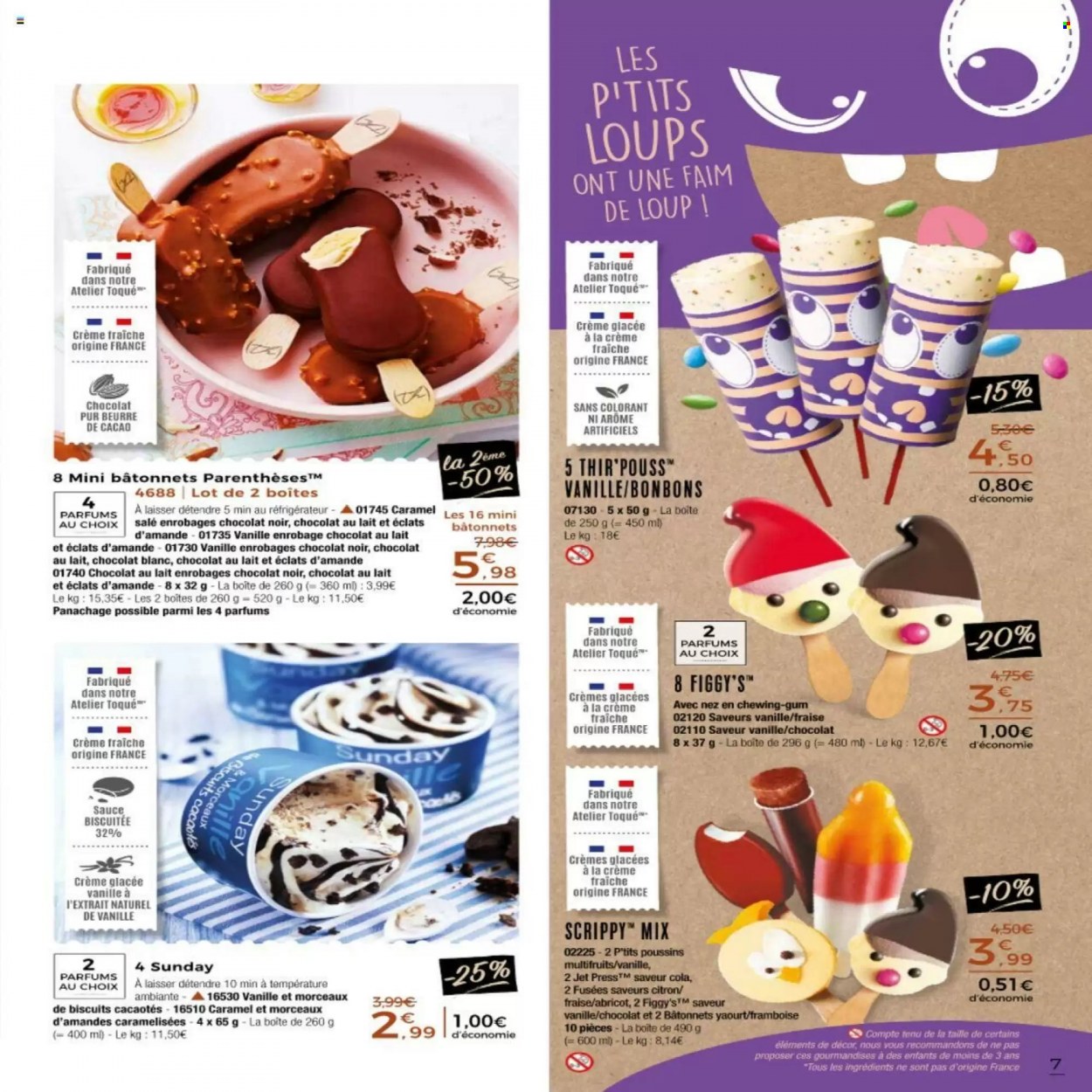 thumbnail - Catalogue Thiriet - 08/06/2022 - 01/07/2022 - Produits soldés - yaourt, glace, biscuits, Coca-Cola. Page 7.
