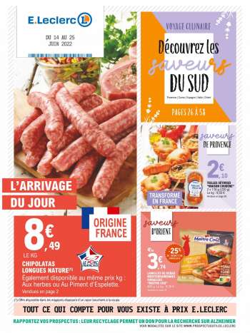 Catalogue E.Leclerc - 14/06/2022 - 25/06/2022.