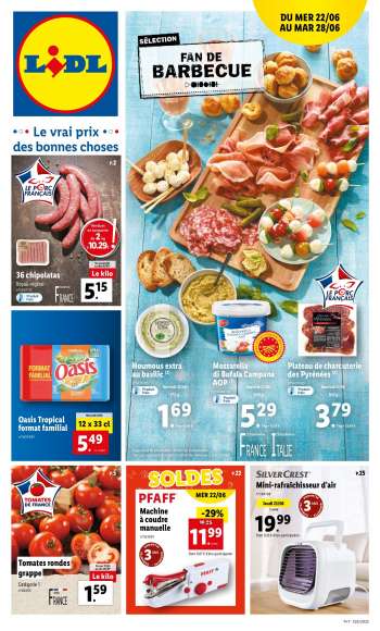 Catalogue Lidl - 22/06/2022 - 28/06/2022.