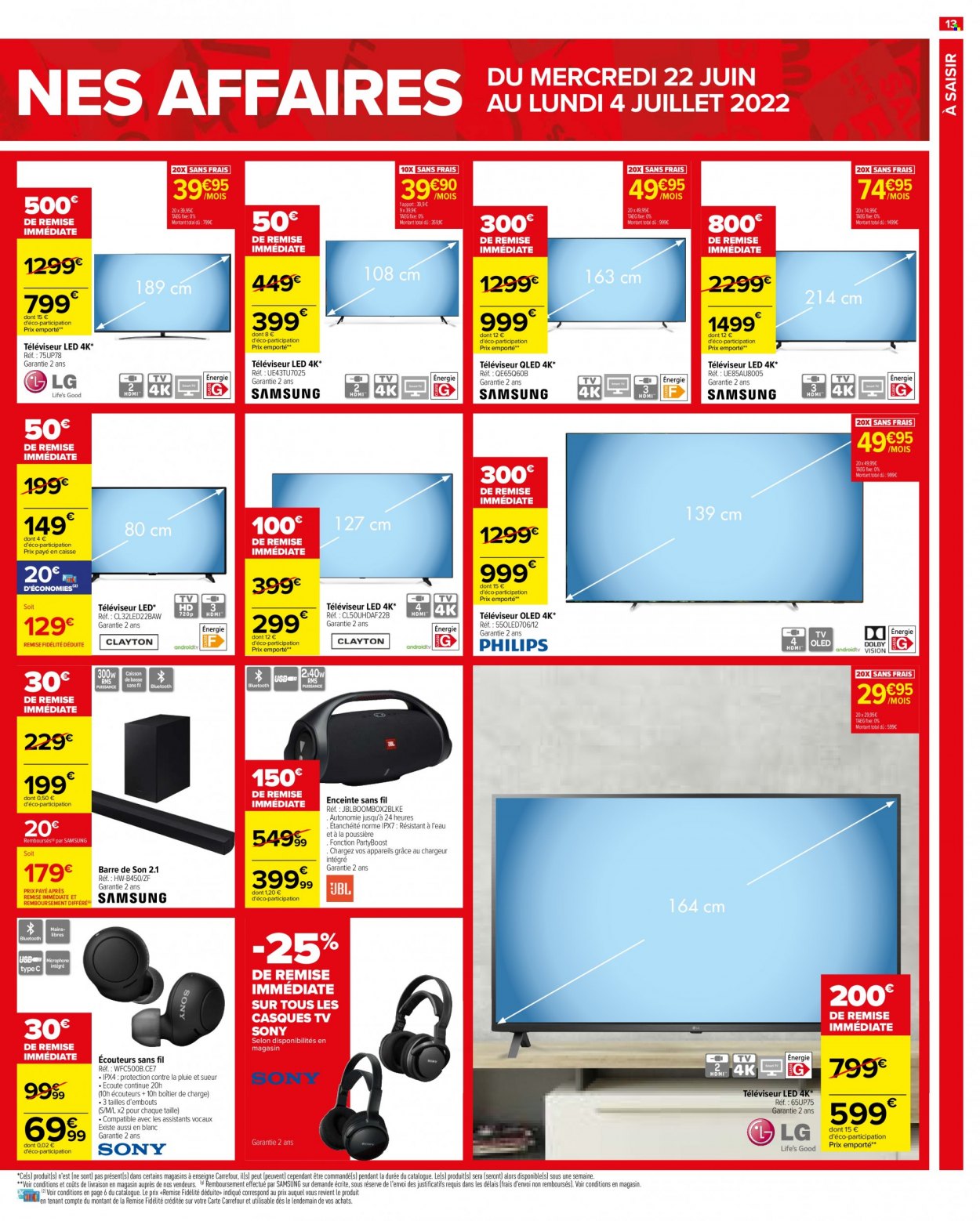 Catalogue Carrefour Hypermarchés - 22/06/2022 - 04/07/2022. Page 13