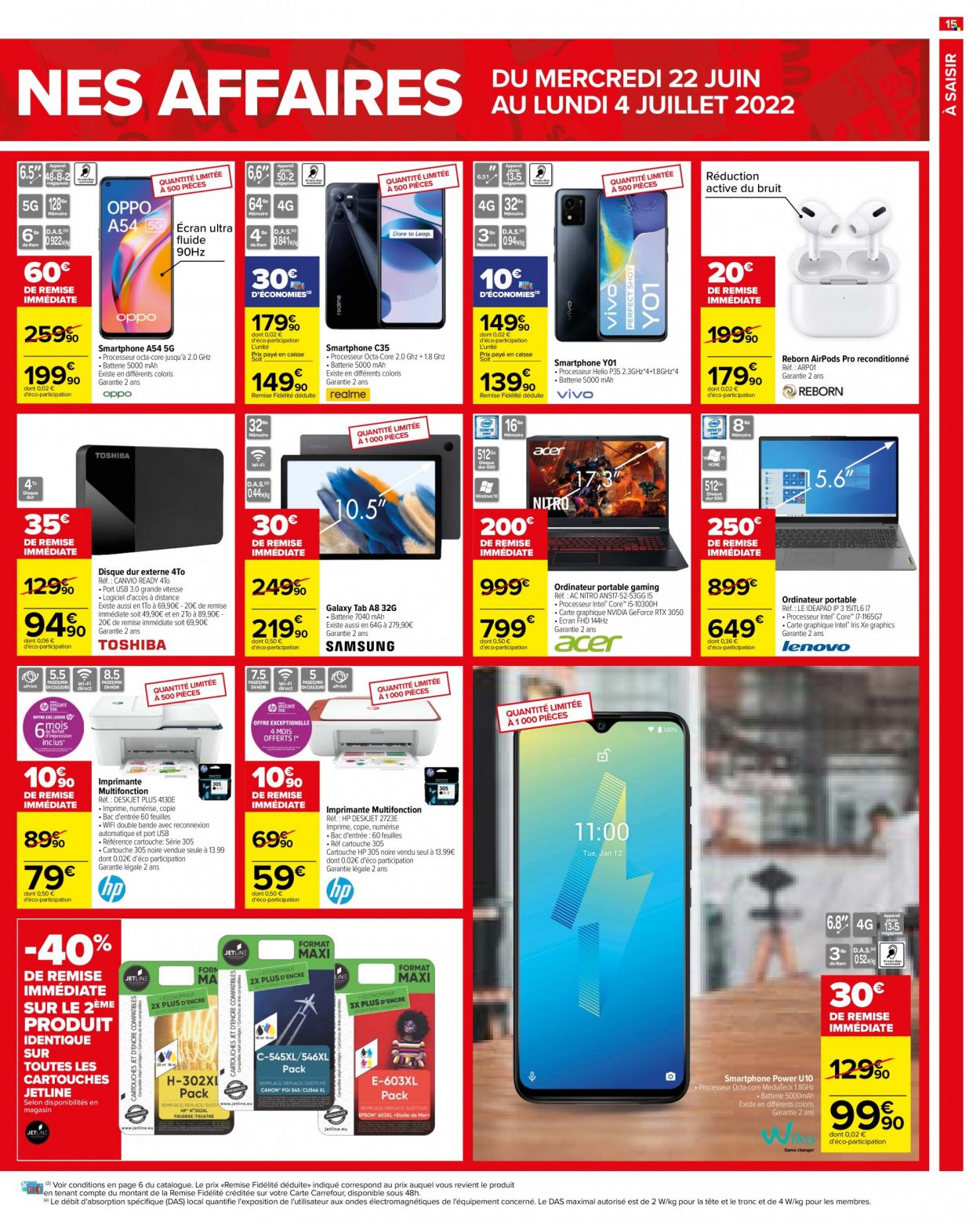 Catalogue Carrefour Hypermarchés - 22/06/2022 - 04/07/2022. Page 15