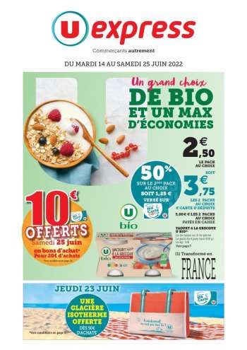 Catalogue U express - 14/06/2022 - 25/06/2022.