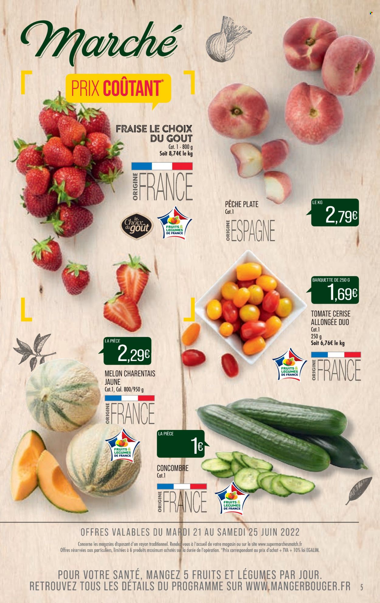 Catalogue Supermarché Match - 21/06/2022 - 26/06/2022. Page 5